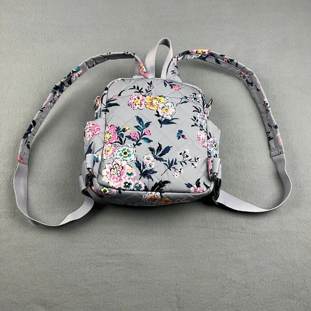 Vera Bradley Parisian Bouquet Performance Twill Convertible Small Backpack